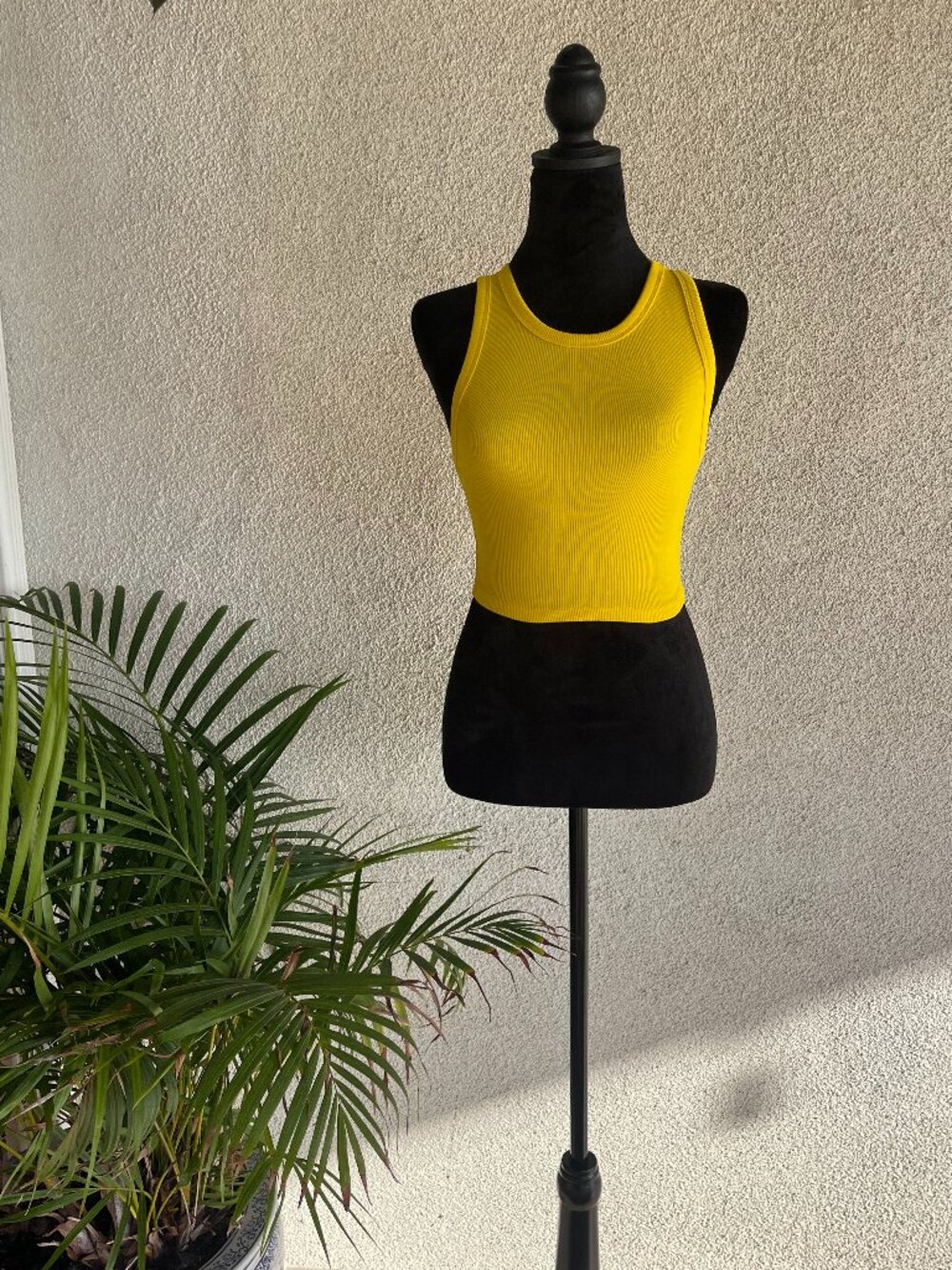 Simple Yellow Crop Top